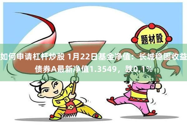 如何申请杠杆炒股 1月22日基金净值：长城稳固收益债券A最新